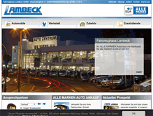 Tablet Screenshot of lambeck.de